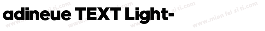 adineue TEXT Light字体转换